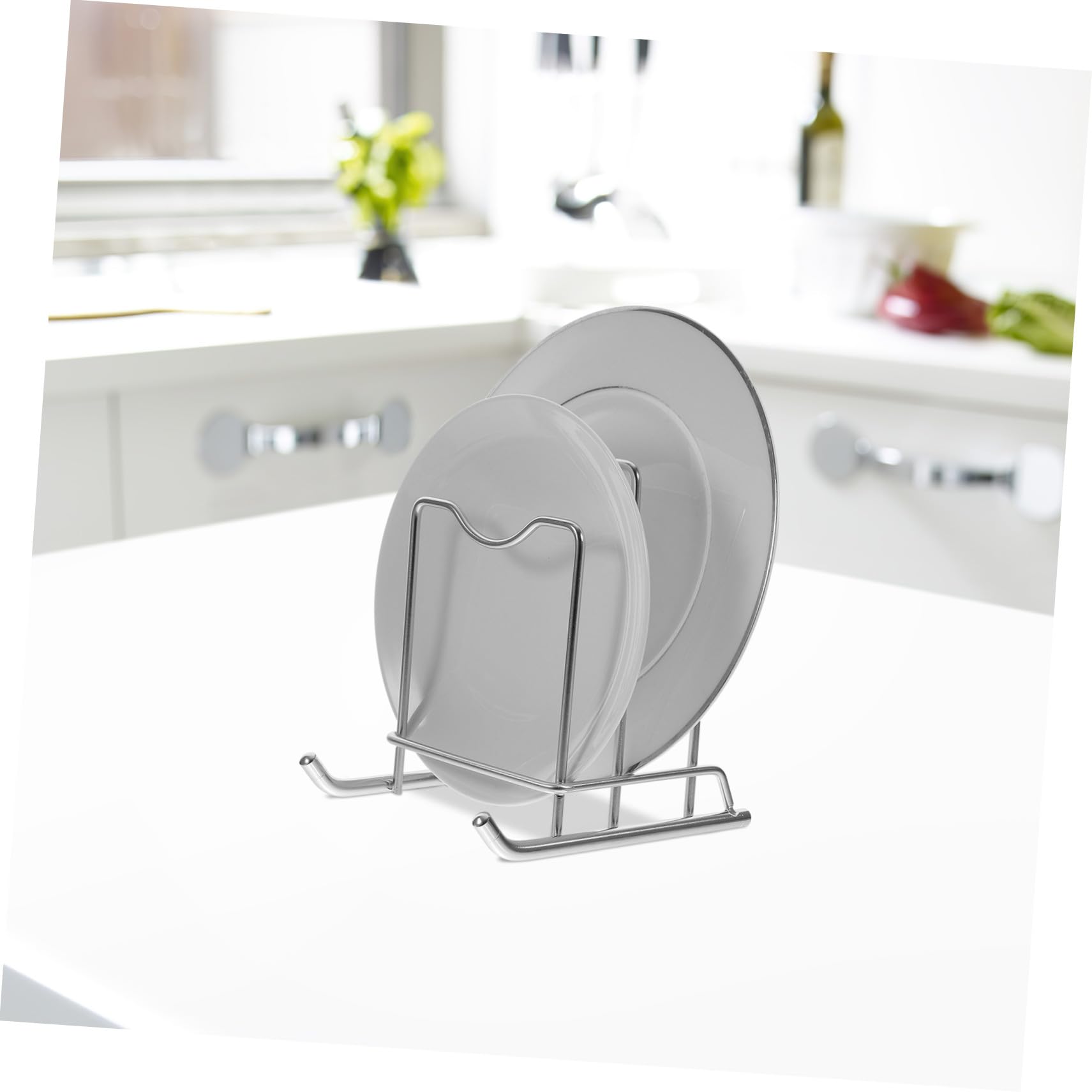 Support Égouttoir pour Couvercle de Casserole et Planche à Découper Organisateur Compact et Robuste pour Cuisine Rangement Pratique et Gain de Place