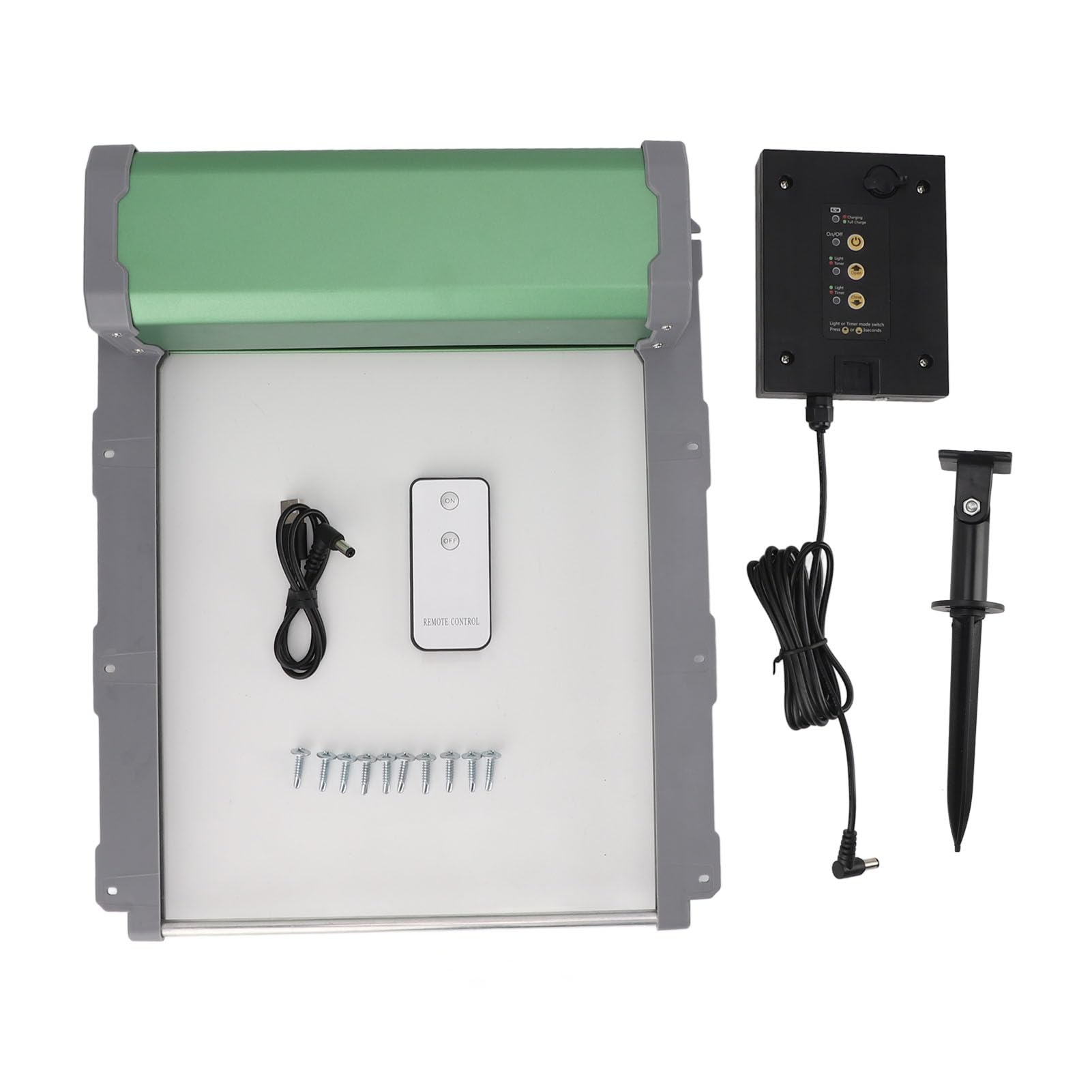 Puerta Automática para Gallinero con Energía Solar, Diseño Duradero e Impermeable con Temporizador y Sensor de Luz para Pollos y Aves de Corral, 37x30cm