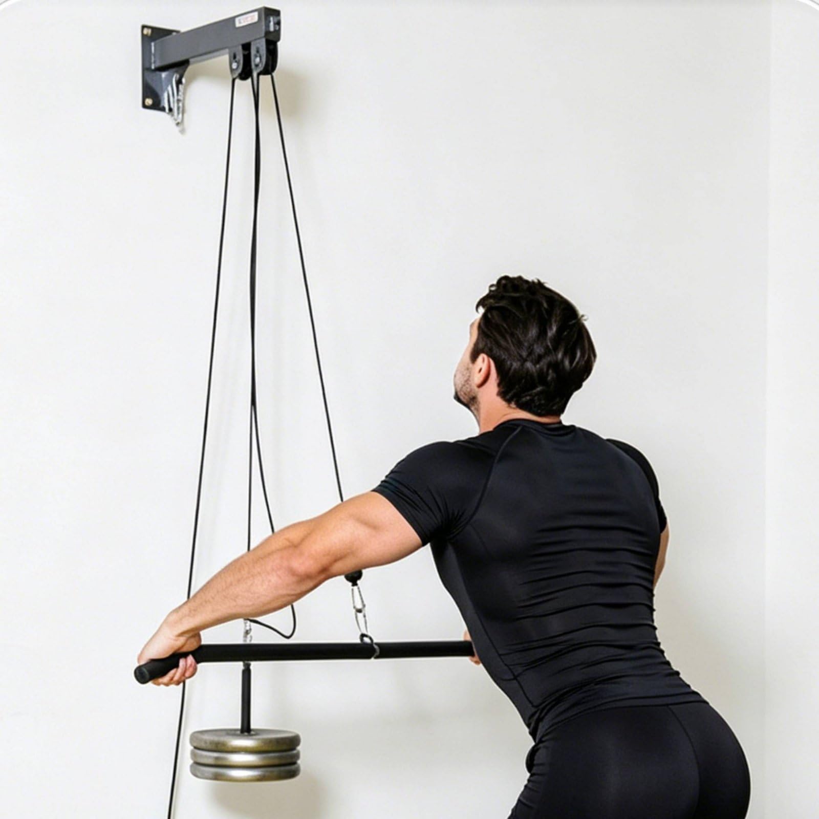 Chest Training Equipment Pulley Home Gym Macchina Carrucole Stazione Cavi Barra Trazioni Struttura Acciaio Cambi Rapidi Impugnature E Corde Adatto per
