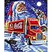 Produktbild Sunnay 5D Diamant Full Malerei, Weihnachten Kleines Mädchen Schlitten Geschenk Diamond Painting Zeichnung DIY Stickerei Kreuz Stich Diamond Dekoration Stickerei Gemälde (Cola Santa, 30 * 40cm)