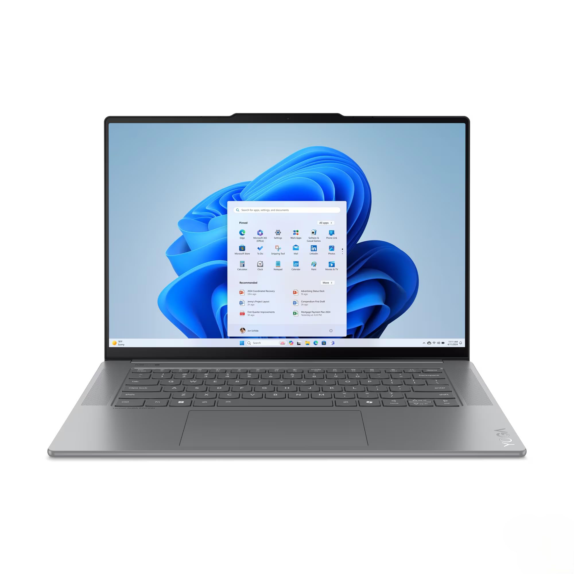 Lenovo Yoga Slim 7 15ILL9 Laptop, 8-Core Intel Core Ultra 7 258V