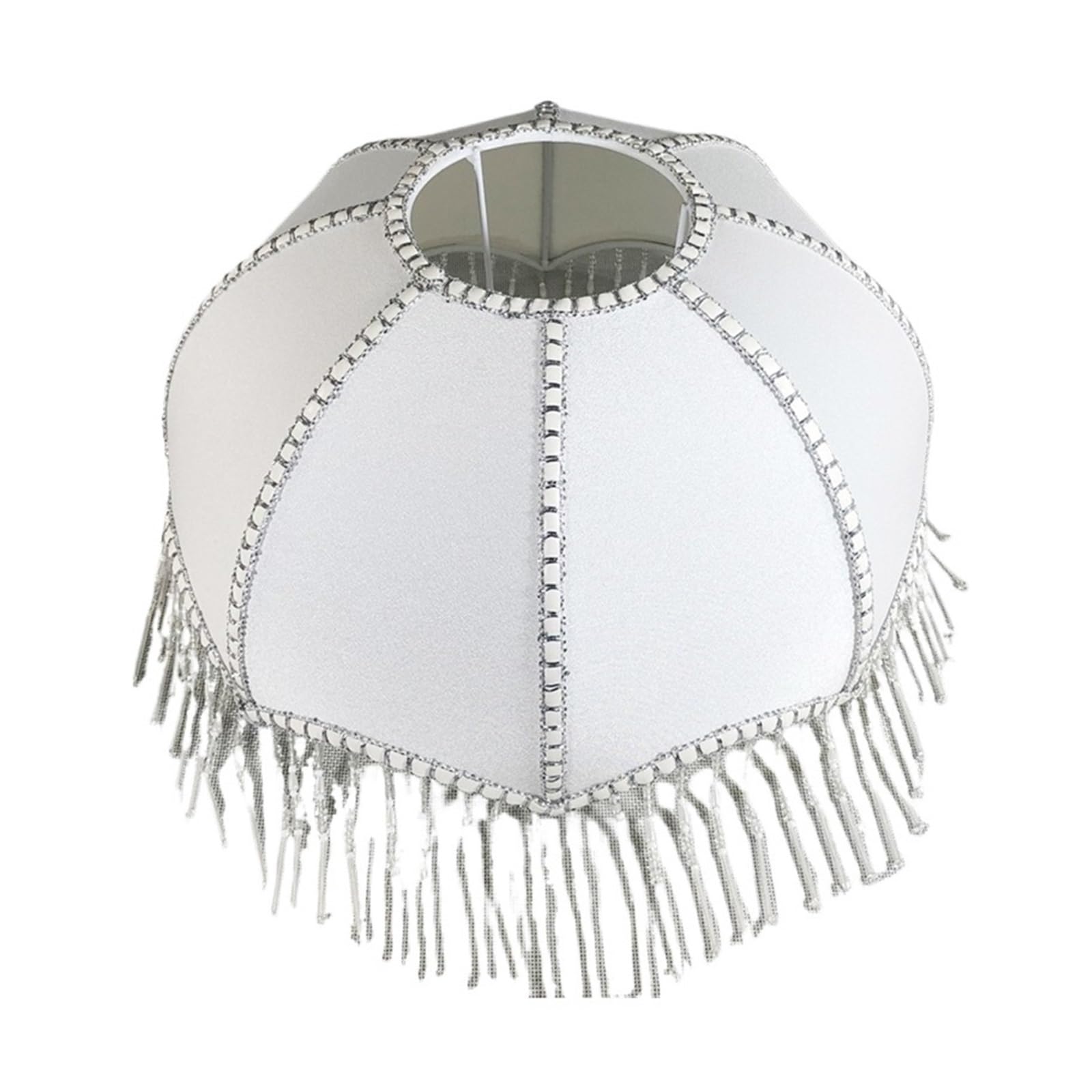 Luysgbxr Color-01 Tassel Lampshade Retro Lampshade Umbrella Shape Cloth Chandelier Wall Lamp Cover With Tassels