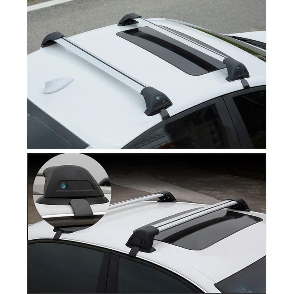 LINGHANG Barres Transversales Verrouillables De 117,9 Kg Compatibles Avec RAV4 2019, 2020, 2021, 2022, 2023, 2024, Barres Transversales En Aluminium Antirouille (ne Convient Pas Pour Les Véhicules