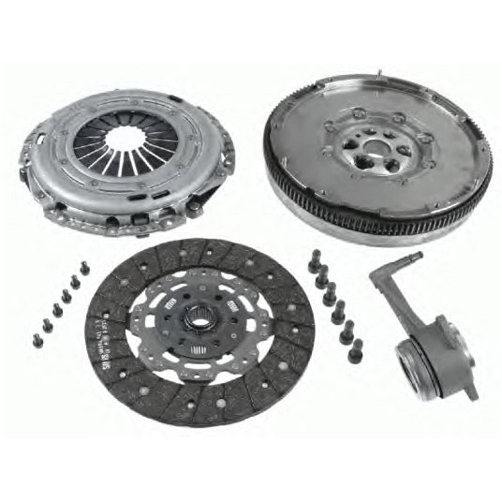 Kit D'embrayage SACHS Complet Pour Audi A3 2.0 TDI - Inclut Volant Bi-masse, Disque, Butée Et Vis