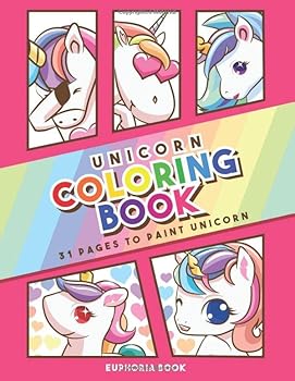 Paperback Unicorn coloring book 31 pages to paint unicorn Book