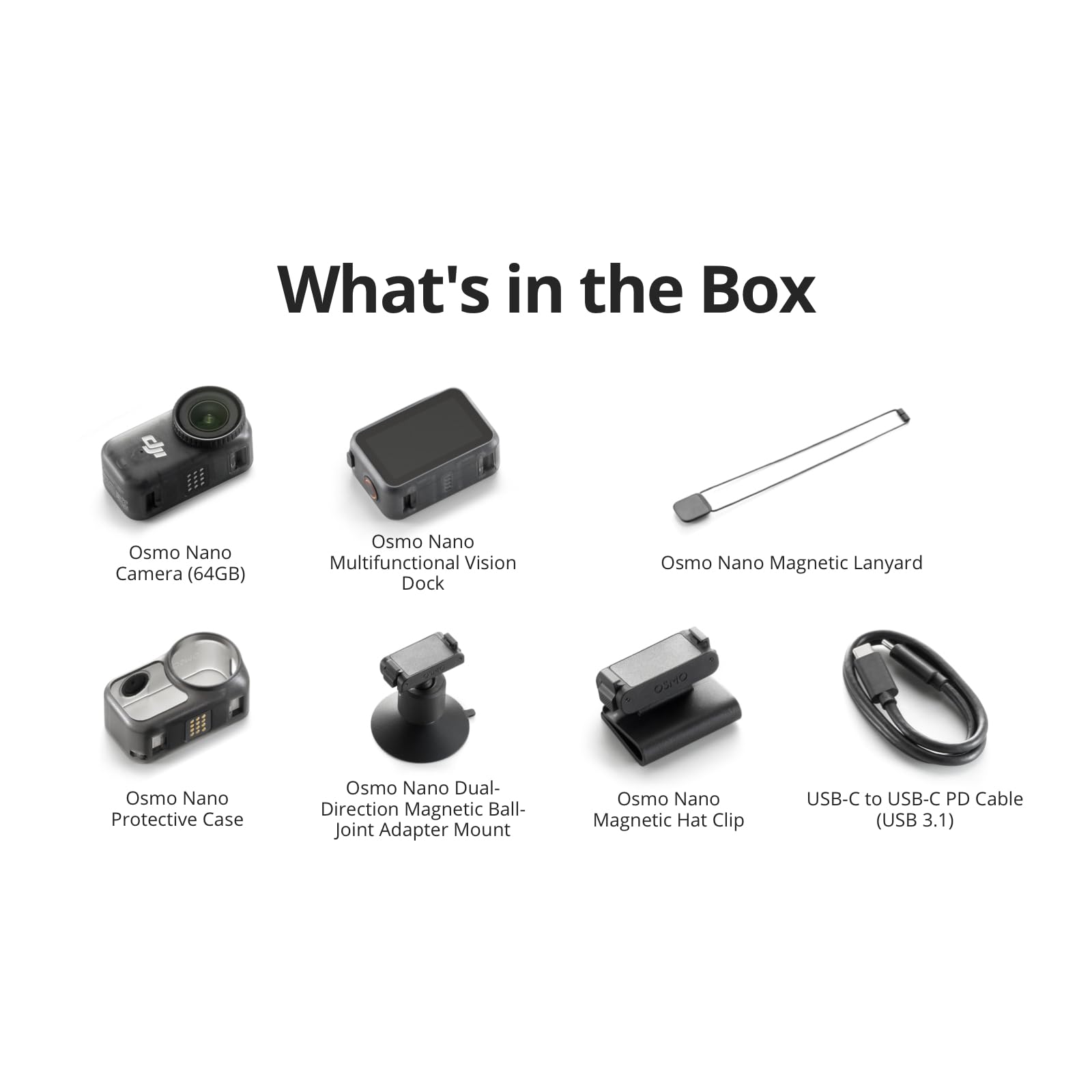 DJI Osmo Nano Standard Combo (64GB), 4K Wearable Camera, 1/1.3″ Sensor — Amazon image 9