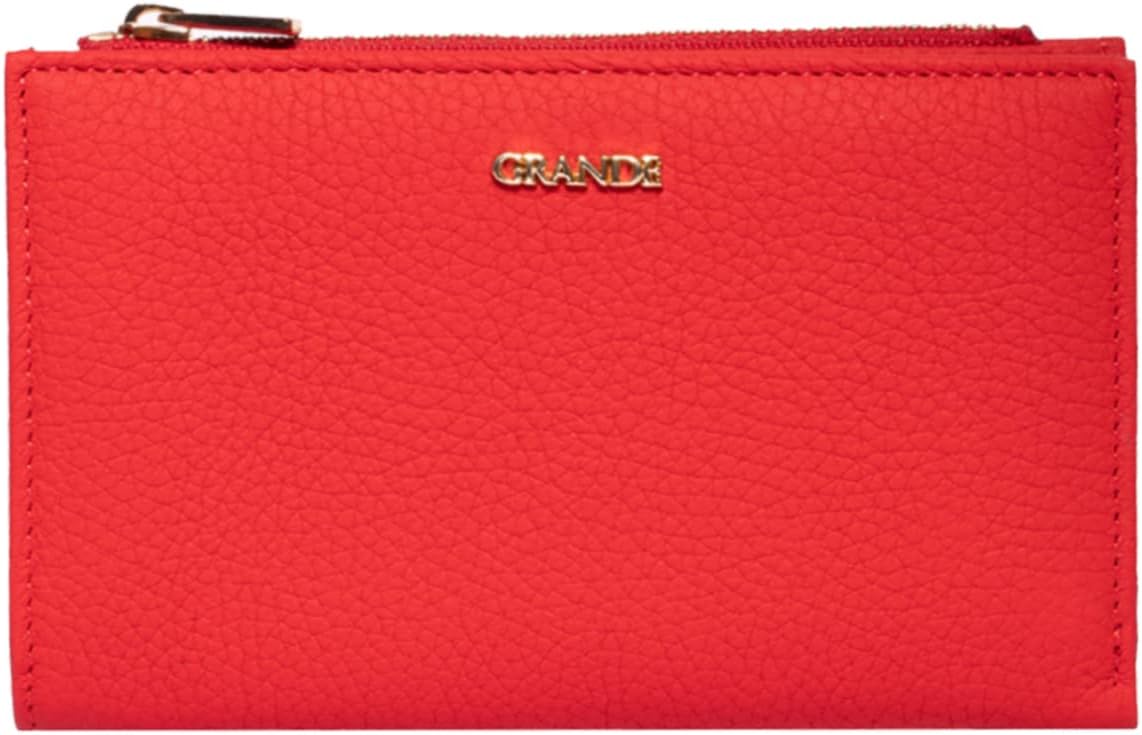 grande 2804 Genuine Leather Medium Bifold Wallet For Women