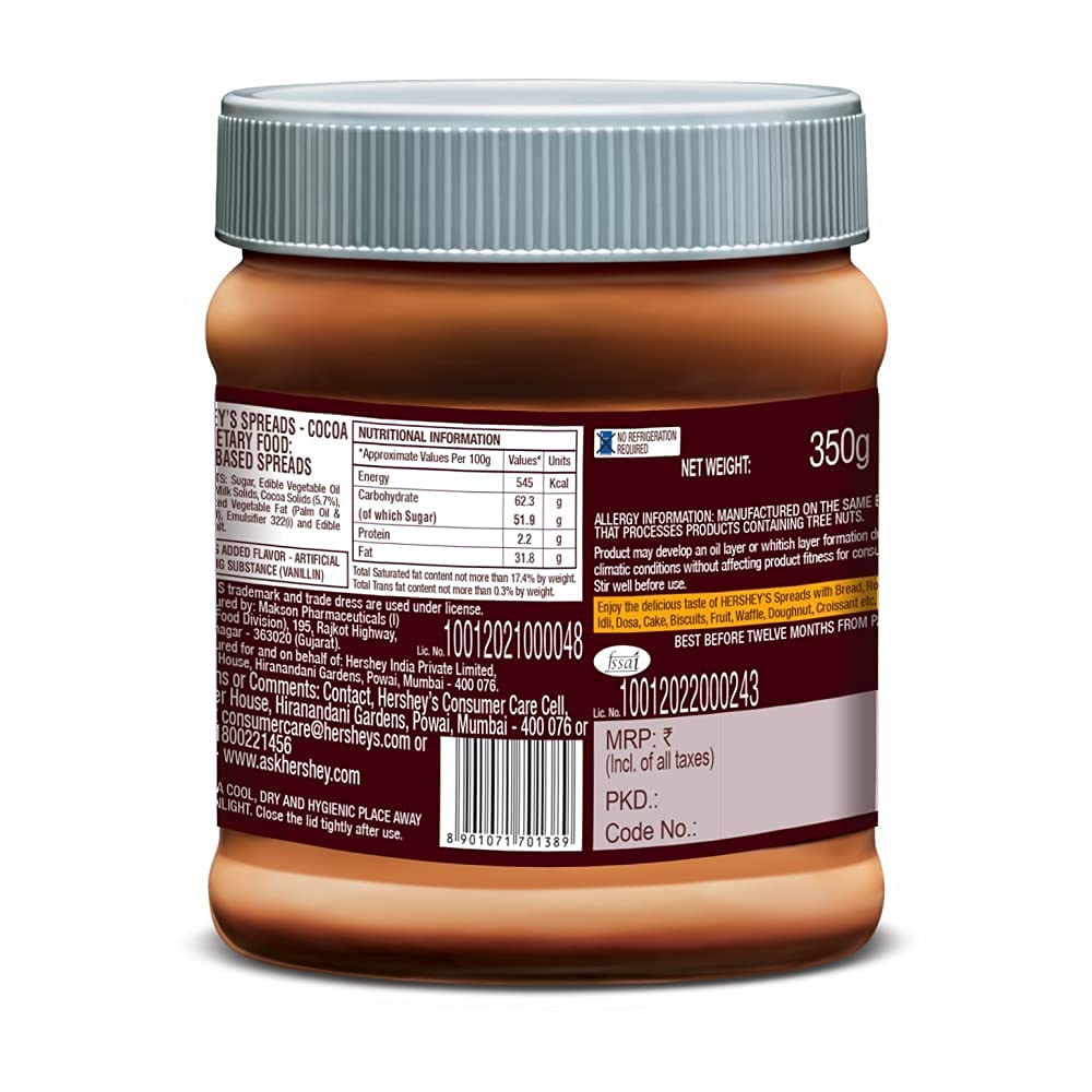 Hershey's Cocoa - Natural Unsweetened, 225 G , Hershey's Spreads Cocoa, 350g 4