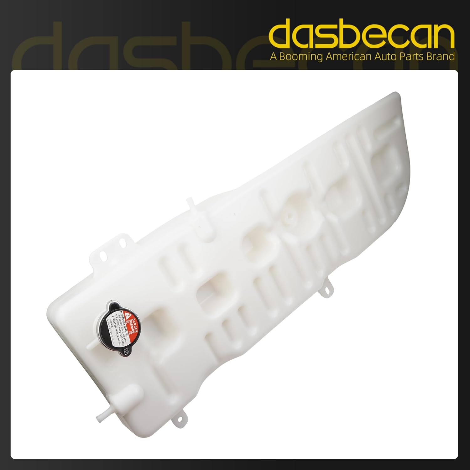 Dasbecan F81Z-8A080-AA Radiator Overflow Coolant Reservoir Tank Compatible with Ford Truck F650 F750 2000-2003,Ford F12000 F14000 F16000 1998-2005 Surge Expansion Bottle Replaces# F81Z8A080AA