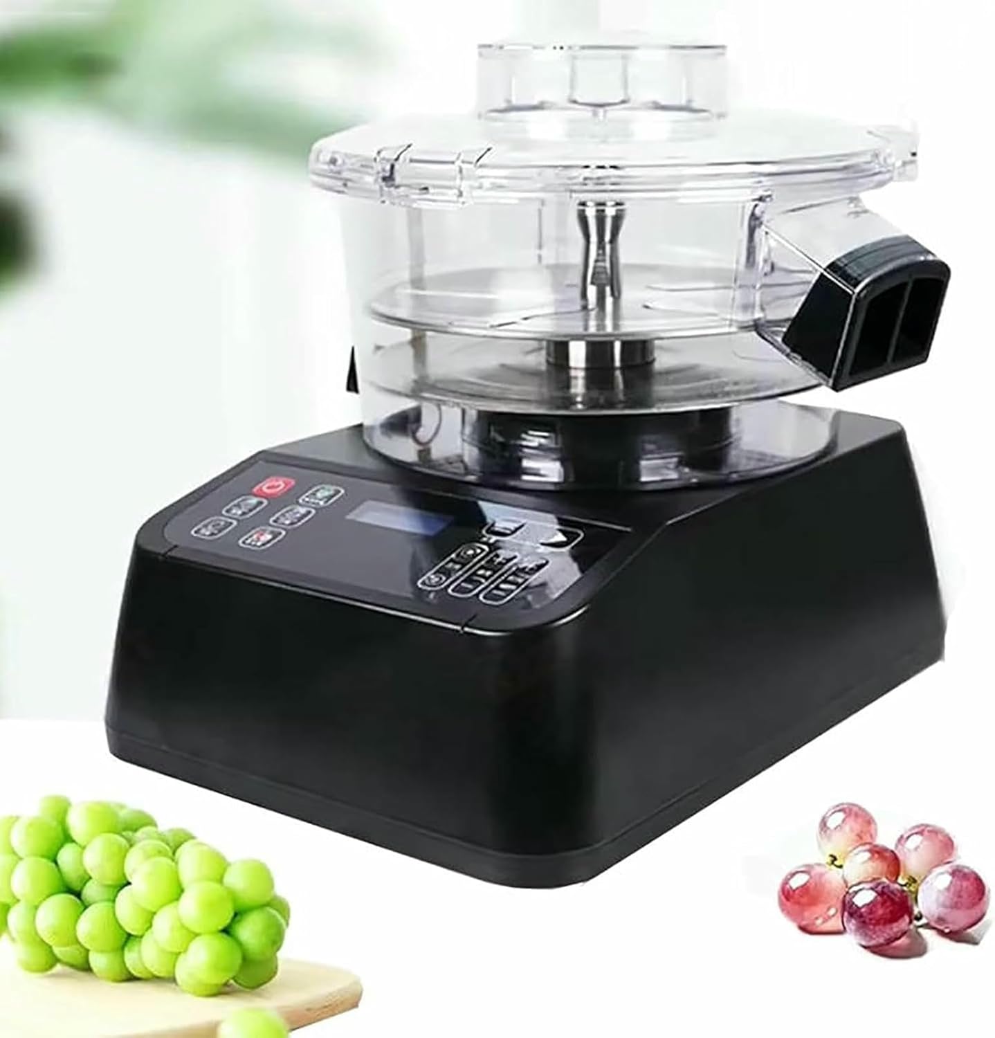 Electric Grape Peeling Machine, 6 Gears Automatic Fruit Tomato Peeler Tool, Direction, Speed and Time are Adjustable, Button Operation Panel, for Fruit, Garlic, Skin Remover