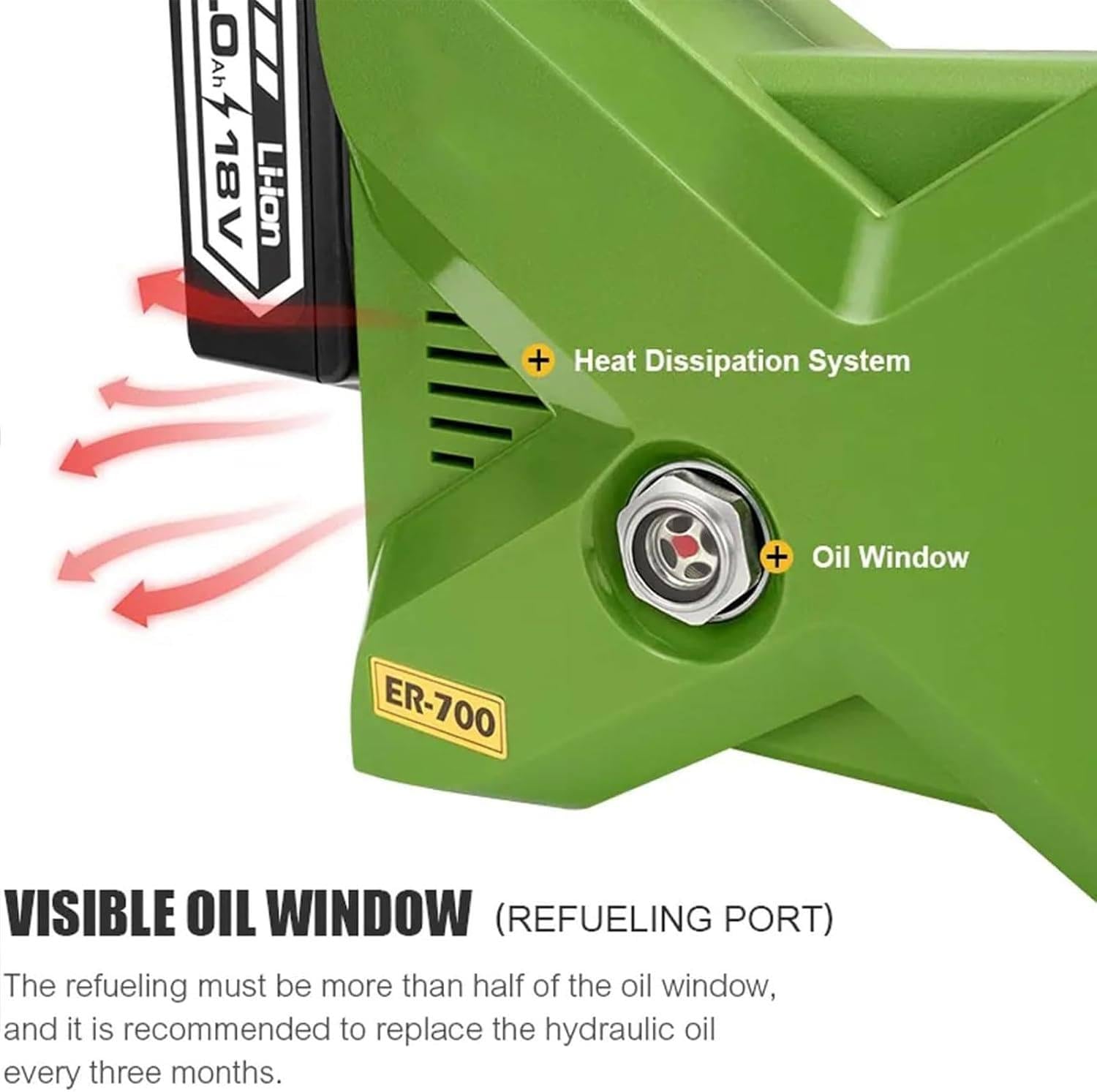 Pompa Idraulica Elettrica 70Mpa - Doppio Effetto, Telecomando 10m, Alimentazione Batteria/Corrente, Per Lavori Pesanti - Foto 3