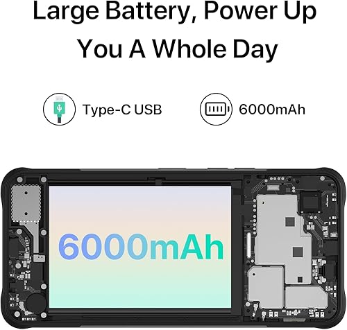 Miniatura 5 de UMIDIGI G5 Mecha - Teléfono celular resistente desbloqueado, Unisoc T606 8+8 GB + 128 GB 6.6 pulgadas FHD Android 13, teléfono resistente al agua