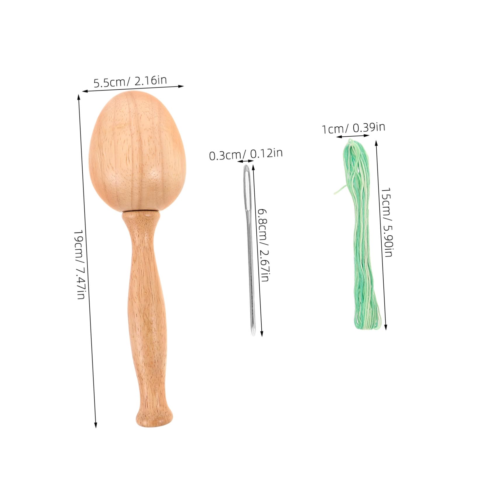 Kit de Herramientas para Zurcir Forma de Huevo, 1 Set