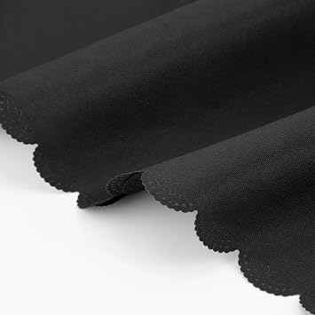 Square Tablecloth – Premium Polyester Table Cover – Spill-Resistant, Washable & Wrinkle-Free – Perfect for Dining, Garden, Parties & Events (Black, 48×48 inch (122×122 cm))
