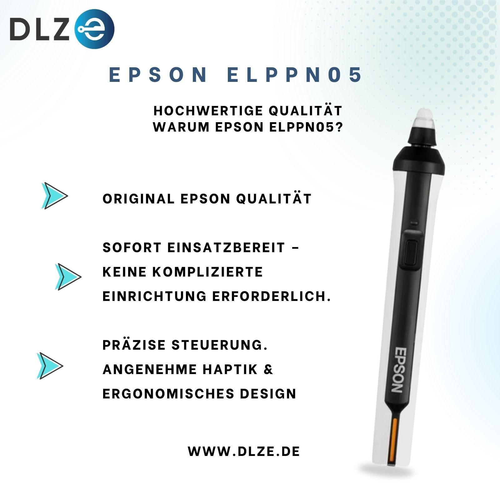 EPSON ELPPN05A – 1684792 Original Interactive Pen (Orange) für Epson Projektoren – Ersatzmodell, sofort einsatzbereit, kein Setup nötig
