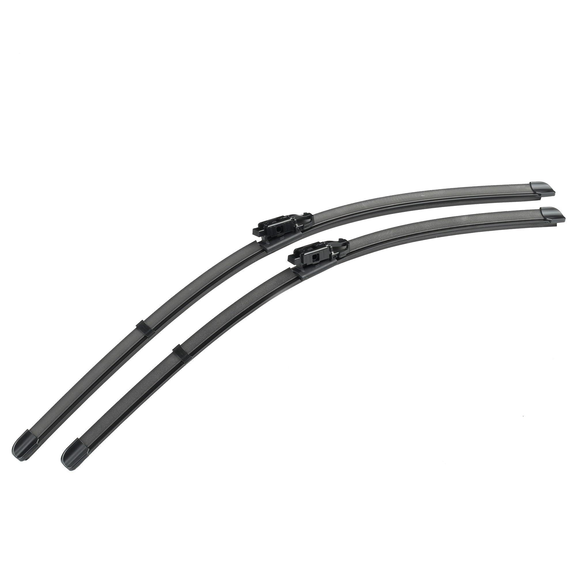 DENSO Flat Wiper Set (Part No. DF-442), Two Wipers 580/530 mm; Silent Durable Car Wipers With Aerodynamic Design - OEM Wipers With 2 Years Warranty
