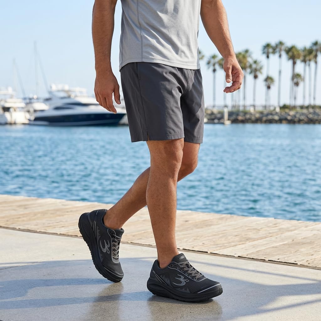 Gravity Defyer g-defy Mighty Walk Walking Shoes for Men | Comfortable Orthopedic Shoes for Standing All Day | Patented VersoShock Technology | Wide Toe Box