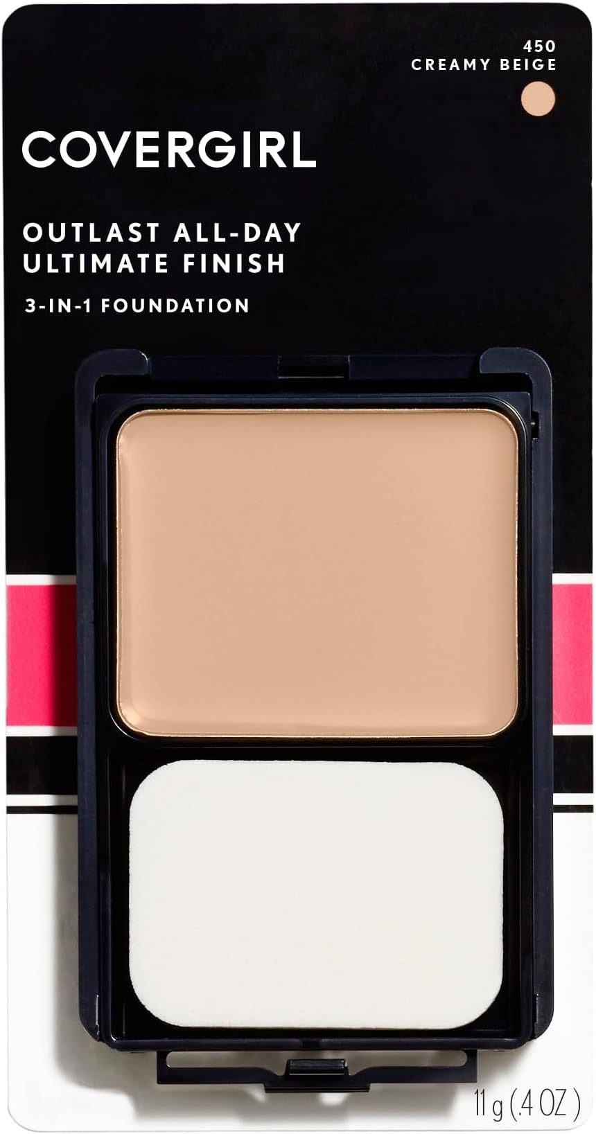 COVERGIRL Outlast All-Day Ultimate Finish Foundation, Creamy Beige, 0.4 Ounce (Pack of 1)