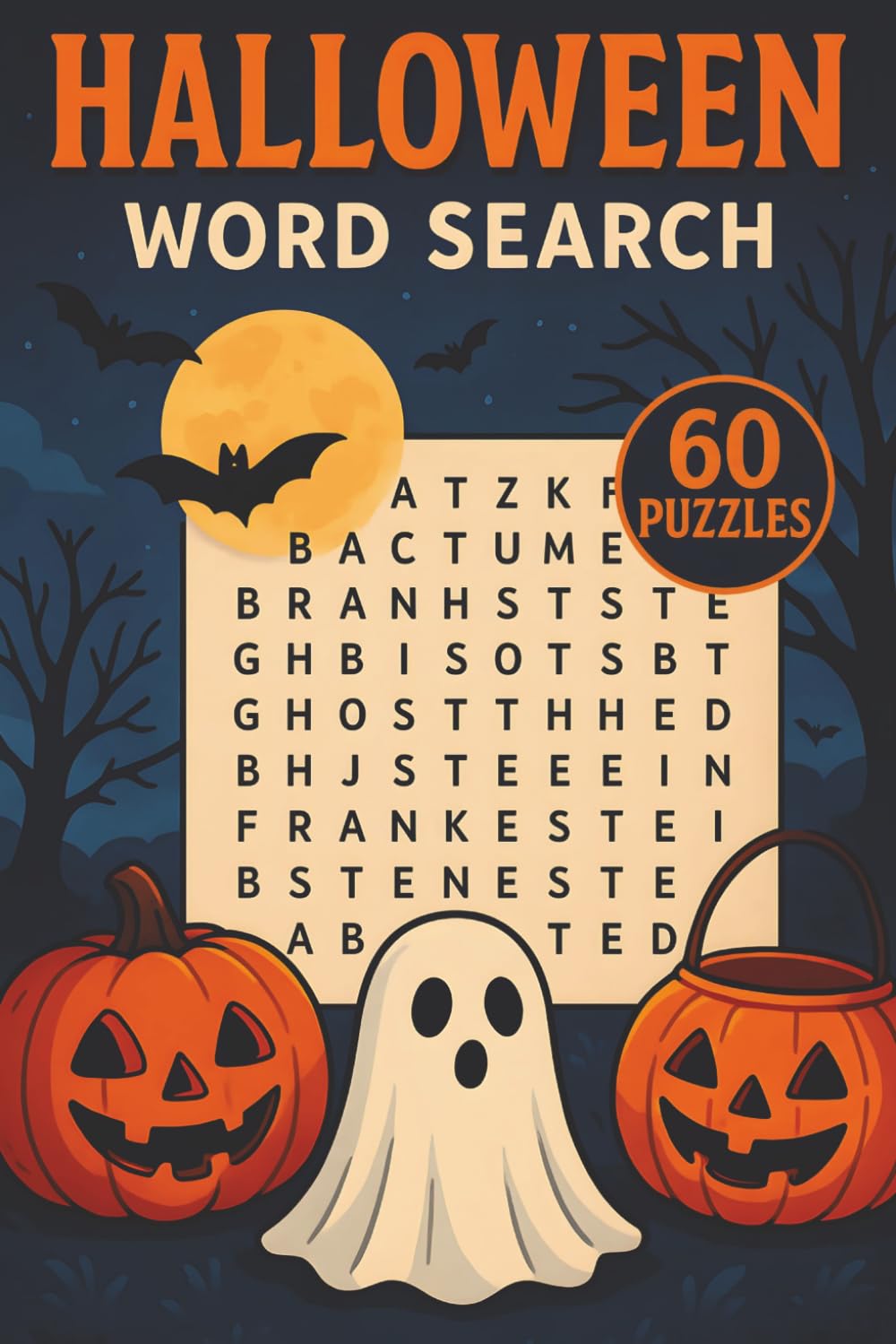 Halloween Word Search Adventure: 60 Spooky Puzzles With 720 Hidden Words For Kids, Teens, Adults, And Family Halloween Fun