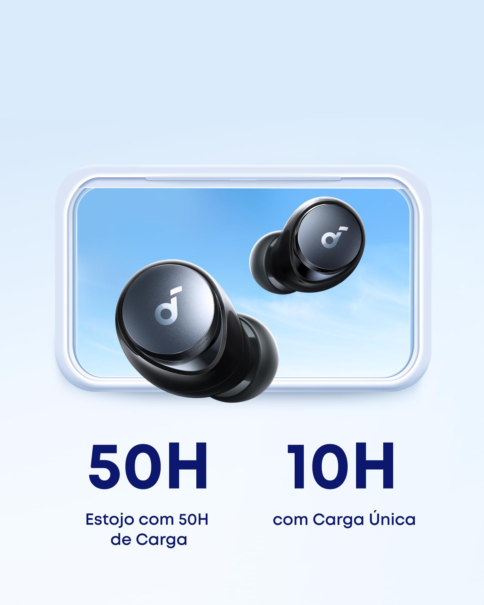 soundcore Space A40 da Anker, Fone de Ouvido Bluetooth Sem Fio ANC