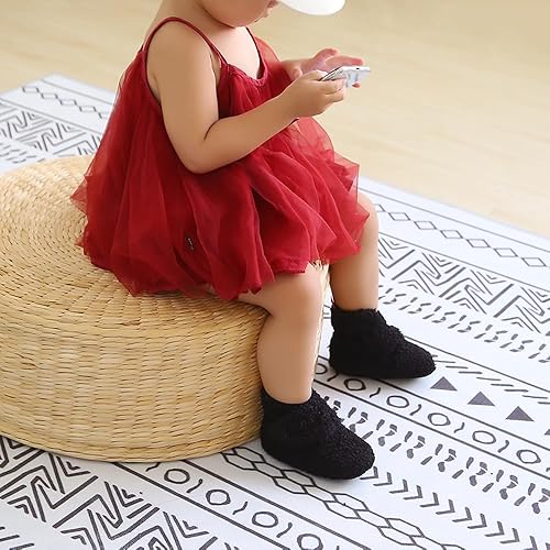 Miniatura 3 de Botines para bebés, recién nacidos, niños y niñas, pantuflas cálidas para cuna, calcetines para interiores, primeros caminantes