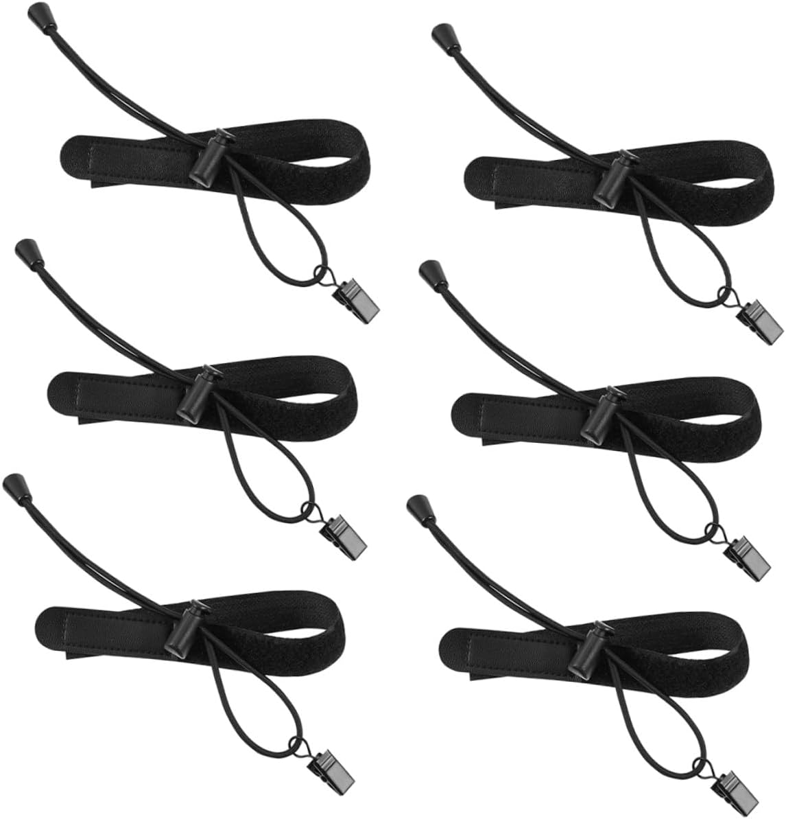 6pcs Adjustable Backdrop Clamps for Photography Studio Black