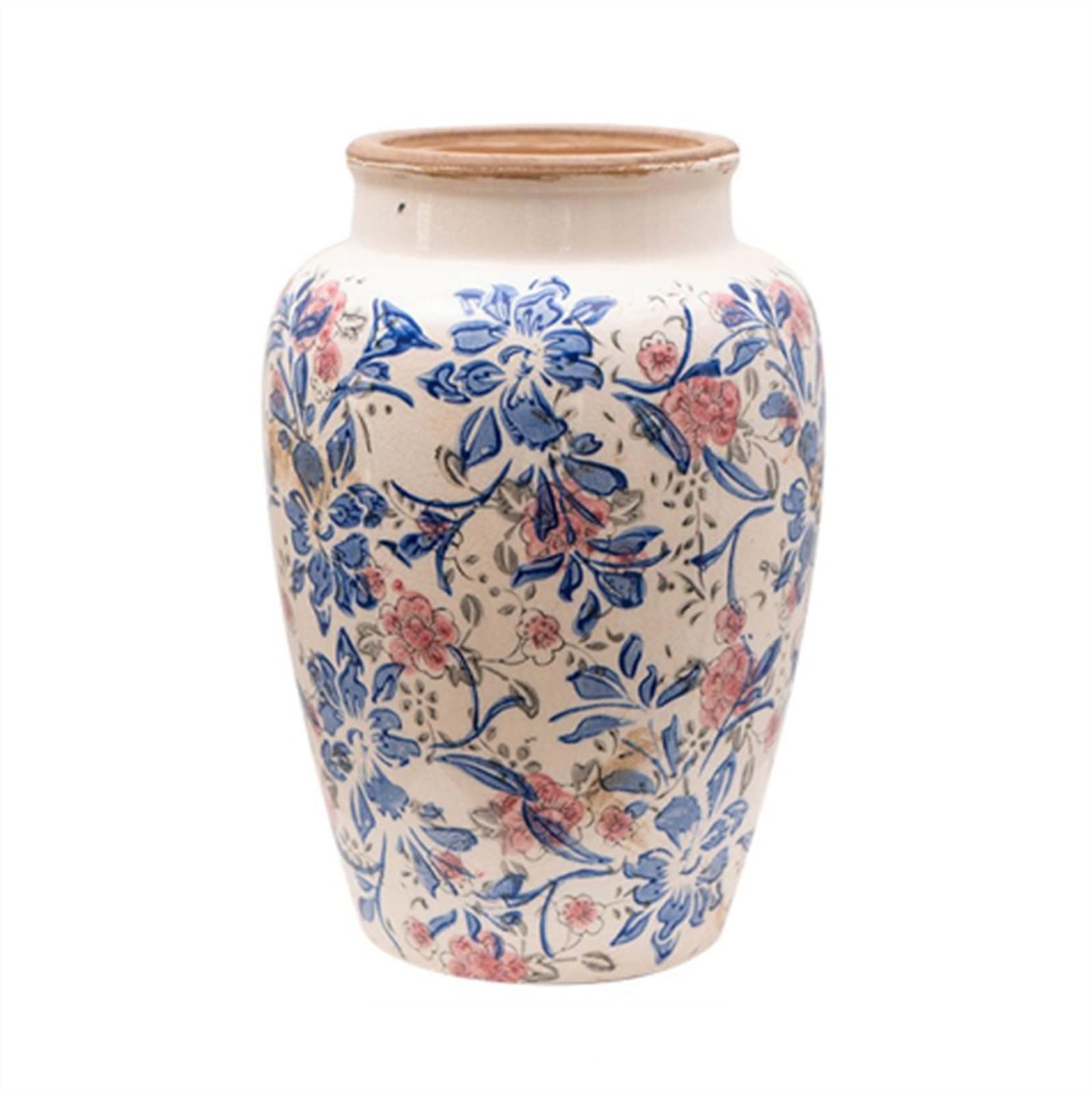 asdchZen Vases Vintage Ceramic Vases Fresh Flowers Hydroponics Dried Flowers Flower Arrangements Living Room Coffee Table Bedroom Decorations Nostalgic Vases Flowers Vases