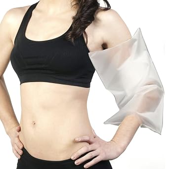 Aqua Shield's PICCGard: waterproof, reusable IV/PICC line sleeve for shower use. Durable polyurethane, flexible fit, skin-friendly. Ideal for medical professionals & home users - Small: 9-12 Size