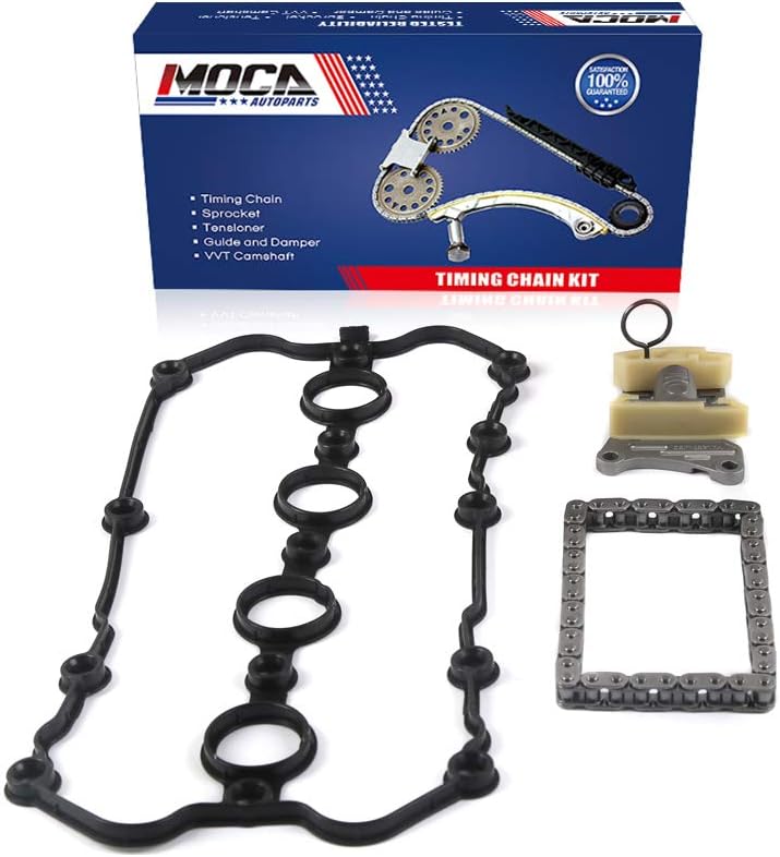 MOCA Timing Chain Kit with Valve Cover Gasket Fit 05-08 for Audi A4 Quattro & 06-08 for Audi A3 & 09-14 for Audi TT Quattro & 06-08 for Volkswagen Passat Jetta 2.0L
