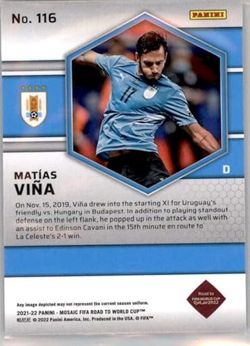 Miniatura 2 de 2021-22 PANINI MOSAIC FIFA #116 MATIAS VINA URUGUAY FÚTBOL TARJETA OFICIAL DE FÚTBOL DE FÚTBOL