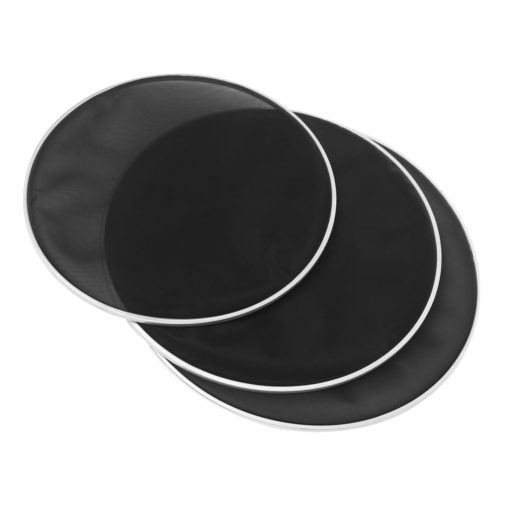 LIFKOME 3Pcs Mute Drum Heads Double Layer Mesh Drum Replacement for Drums Silent Drum Heads for Noise Reduction Durable and Practical Design