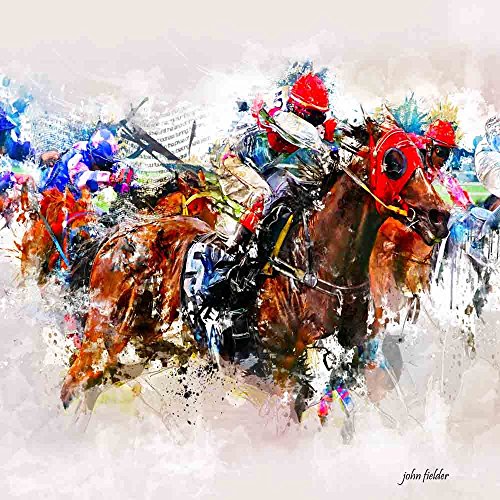 Vangohart Horse Race, Artist John Fielder