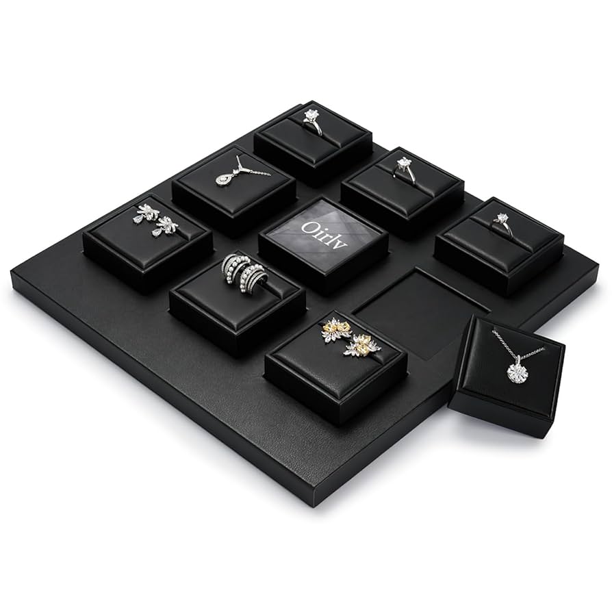 リング スタンド、トレイを固定していないアクセサリースタンド　ブラック tsthird_em827b01