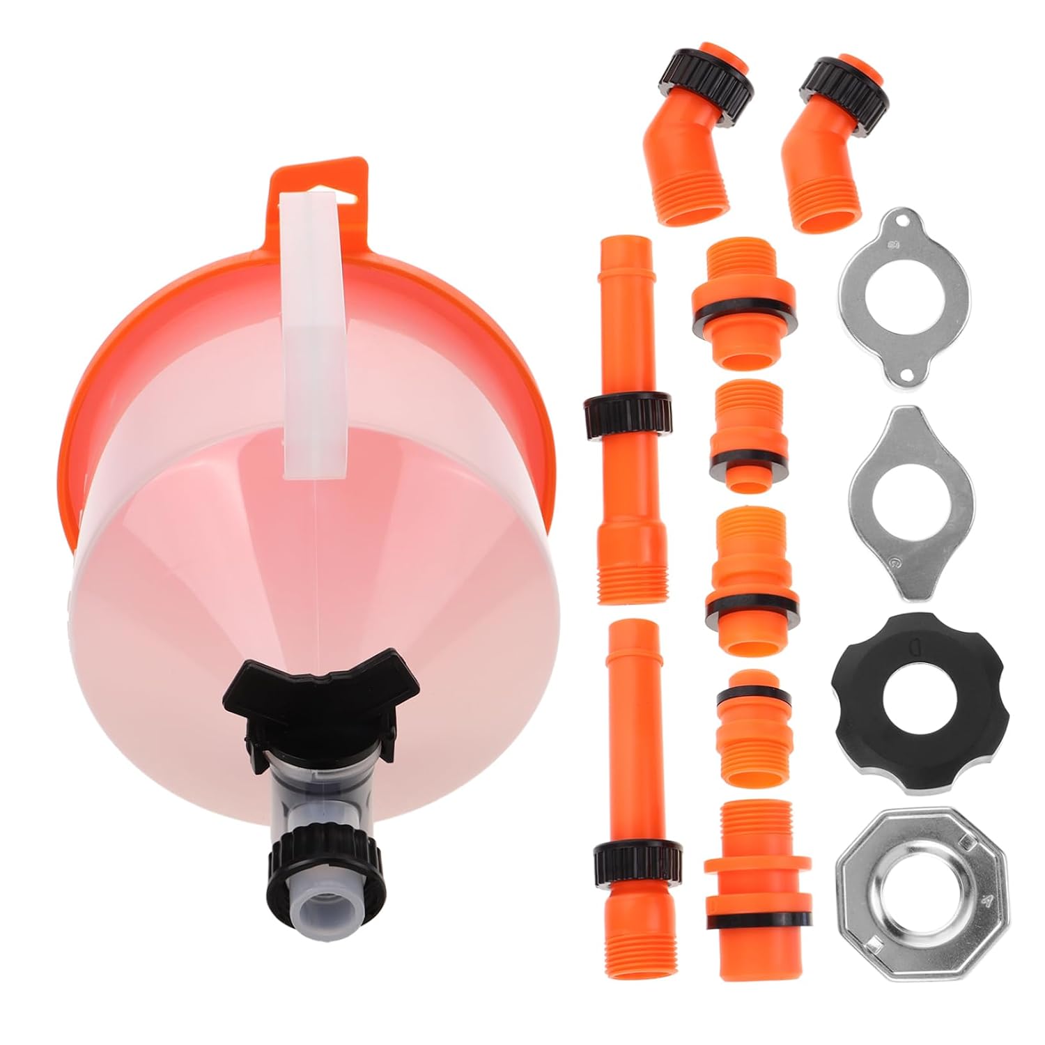 PRETYZOOM 1Set Radiator Funnel Kit with Switch Design Cooling System Funnel for Easy Coolant Filling Oil Change Universally Compatible for All Car Models