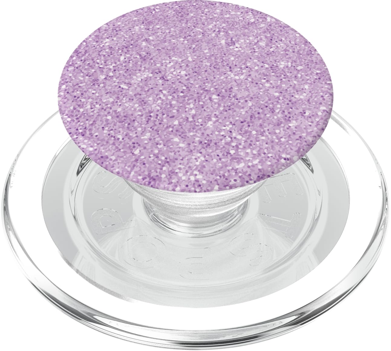 Lavender Background White Scattered Specks PopSockets PopGrip for MagSafe