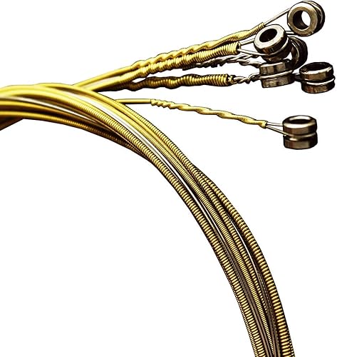 Miniatura 3 de Cuerdas de guitarra acústica, 3 juegos completos con núcleo de acero inoxidable, bronce fósforo, cabeza de cuentas niquelada, incluyendo E-1st B-2nd