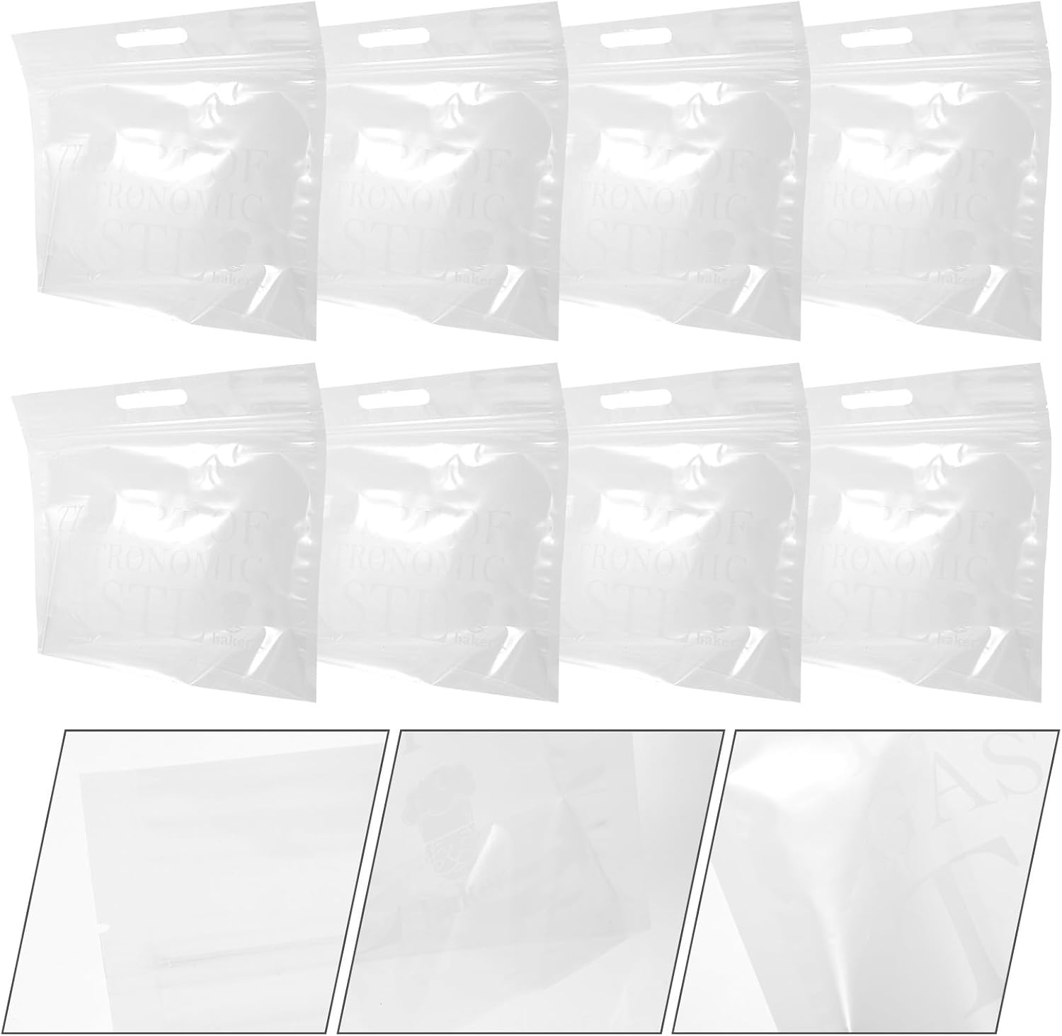 Opp Reusable Bread Storage 50pcs White Bags with Self-sealing Design Loaf Bags to Keep Homemade Bread Fresh and Organized for Baking and Packaging Use