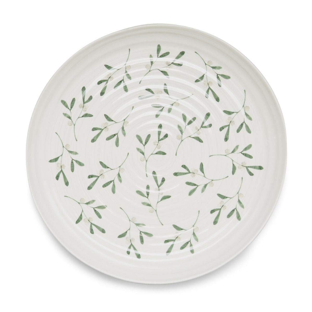 Sophie Conran White Cpxt76809-Xg Portmeirion 30 Centimetre Round Platter Mistletoe, Porcelain