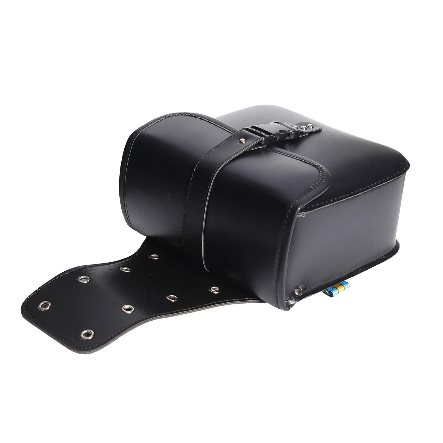 Borse Laterali Moto in PU Impermeabile 24x26x11,5cm Nero | PU resistente, fodera impermeabile, capacità 7L, staffe regolabili, montaggio rapido su forcella o telaio
