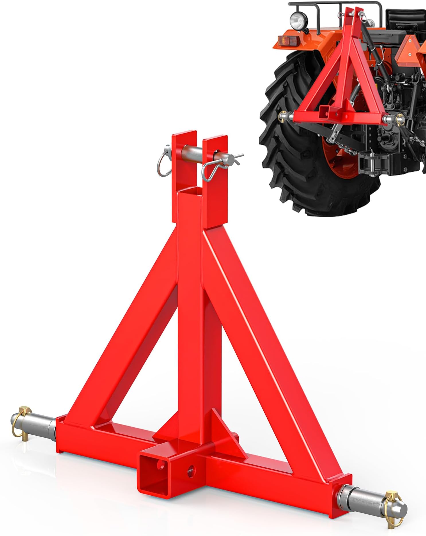 3 Point 2" Trailer Hitch Receiver Heavy Duty Tractor