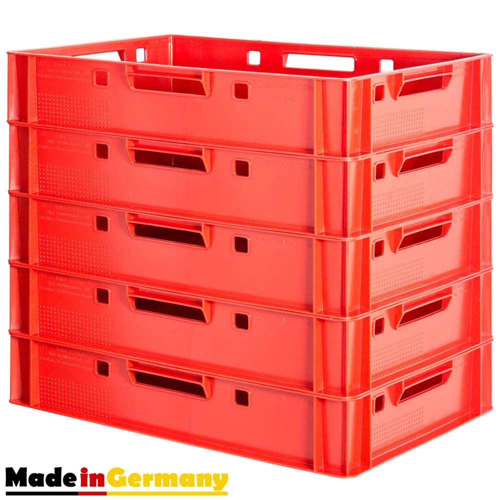 Euro Apilamiento de Plástico Caja Industrial Euro Caja Almacenamiento Eurobox E1 Kingpower, Número:5