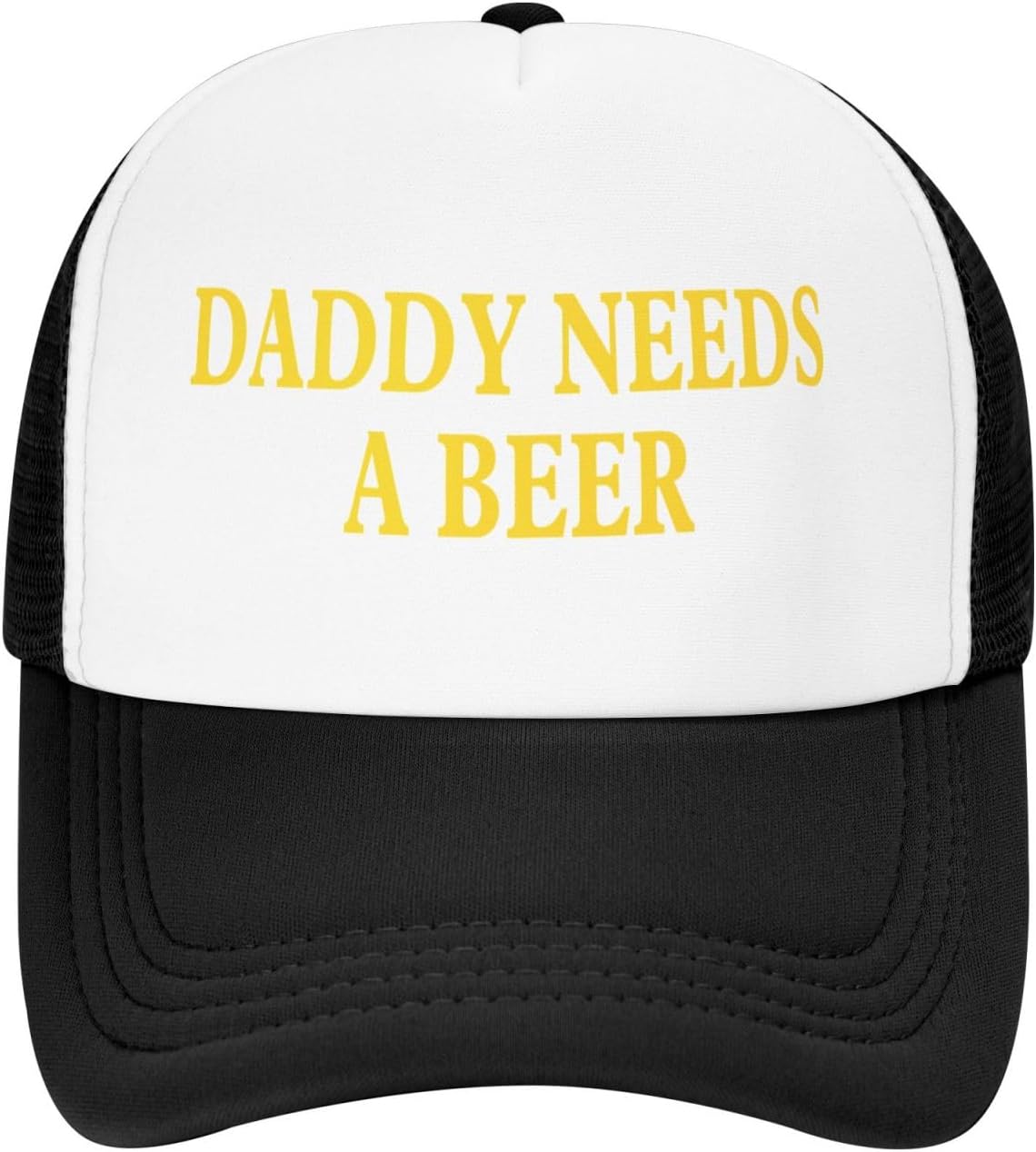 Daddy Needs a Beer Kids Trucker Hat Mesh Adjustable Outdoor Sports Baseball Caps for Boys Girls