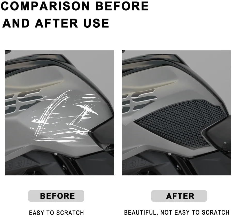 Motorcycle Gas Tank Protectors, for B&MW G310 GS G 310GS Motorcycle Non-Slip Side Anti Fuel Tank Pad Stickers