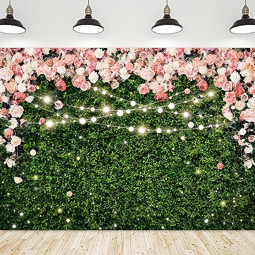 Riyidecor Flower Wall Backdrop 7Wx5H Feet...