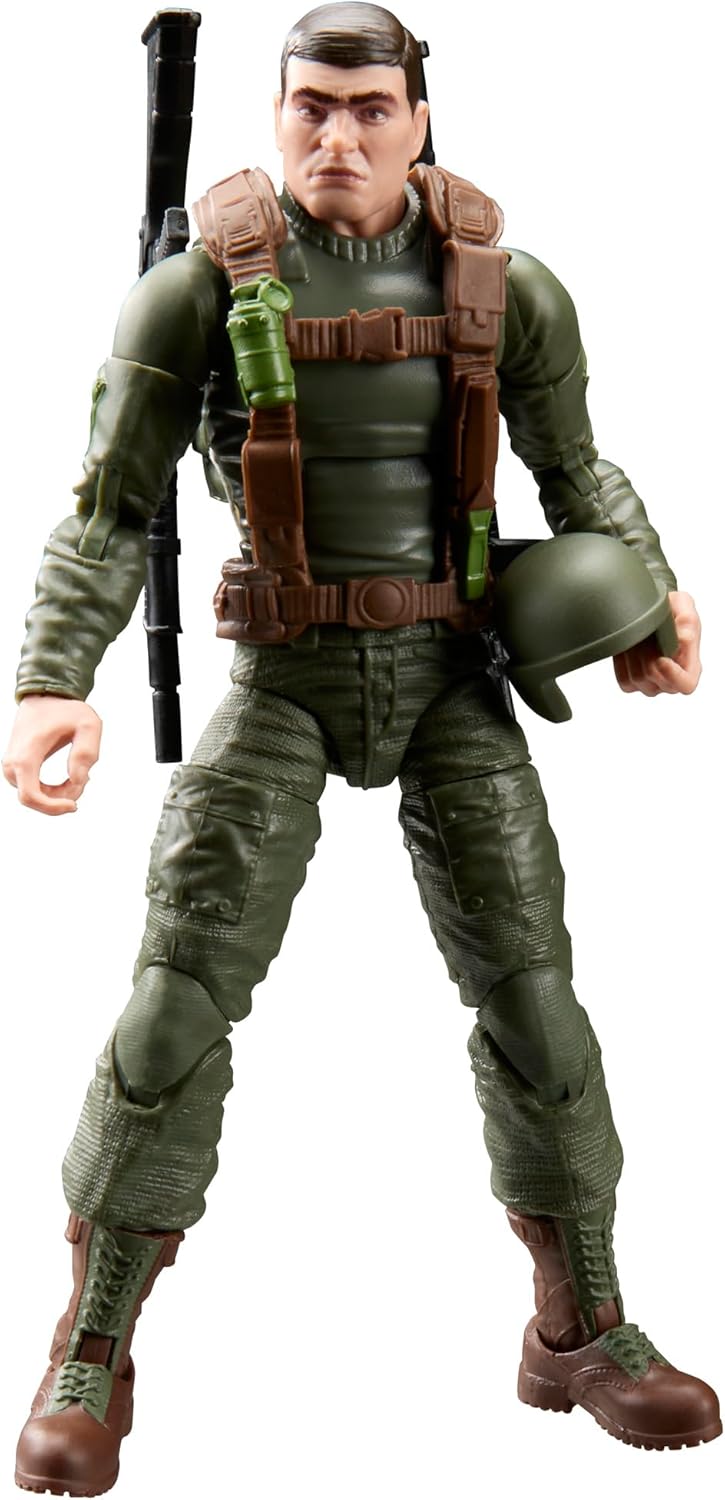 G.I. Joe Classified Series Retro Cardback Robert Grunt Graves, Collectible 6 Inch Action Figure Set with 7 Accessories