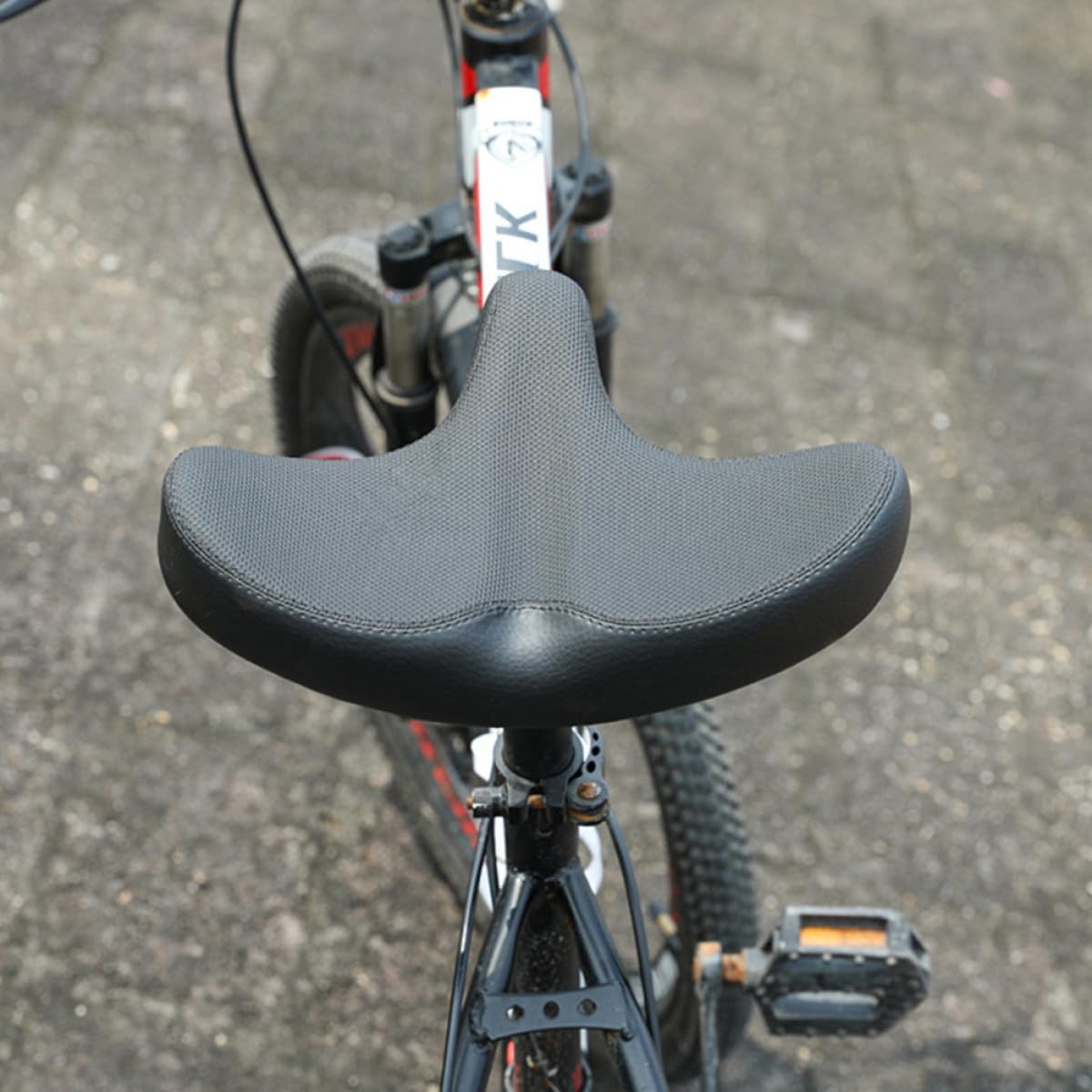 Veemoon Sella per Bicicletta Traspirante Imbottita Larghezza Extra Cuscino Antiurto per Mountain Bike e Bici da Passeggio, Sedile Confortevole Leggero per Ciclismo Outdoor