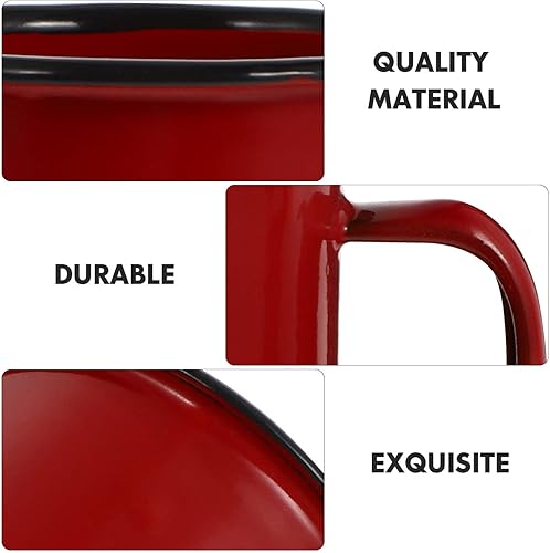 Miniatura 4 de Operitacx Taza de vino de hierro vintage elegante pequeña taza para beber olla caliente hogar y restaurante y reutilizable retro y leche