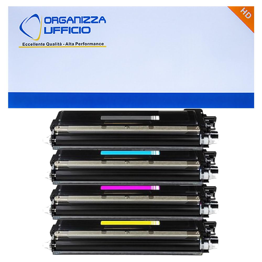TN230 TN-230 KIT 4 Toner Compatibili Nero (2.200 Pagine) Colori (1.400 Pagine) per Brother HL-3040CN HL-3070CW HL-3075 HL-3045CN MFC-9010 MFC-9120 MFC-9320 MFC-9325 DCP-9010CN
