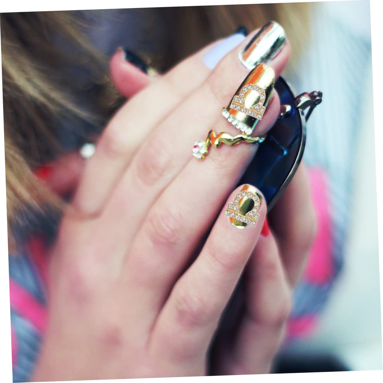 PACKOVE 5 Set Charm Per Unghie Design Unico Decorazioni Per Nail Art Shiny E Delicate Per Manicure E Te Pezzi * 5