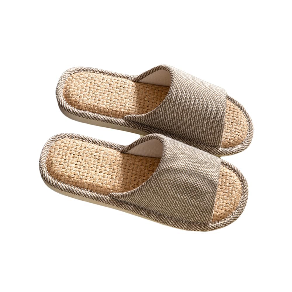 Cozy Linen Indoor Slippers - Breathable and Comfortable House Shoes